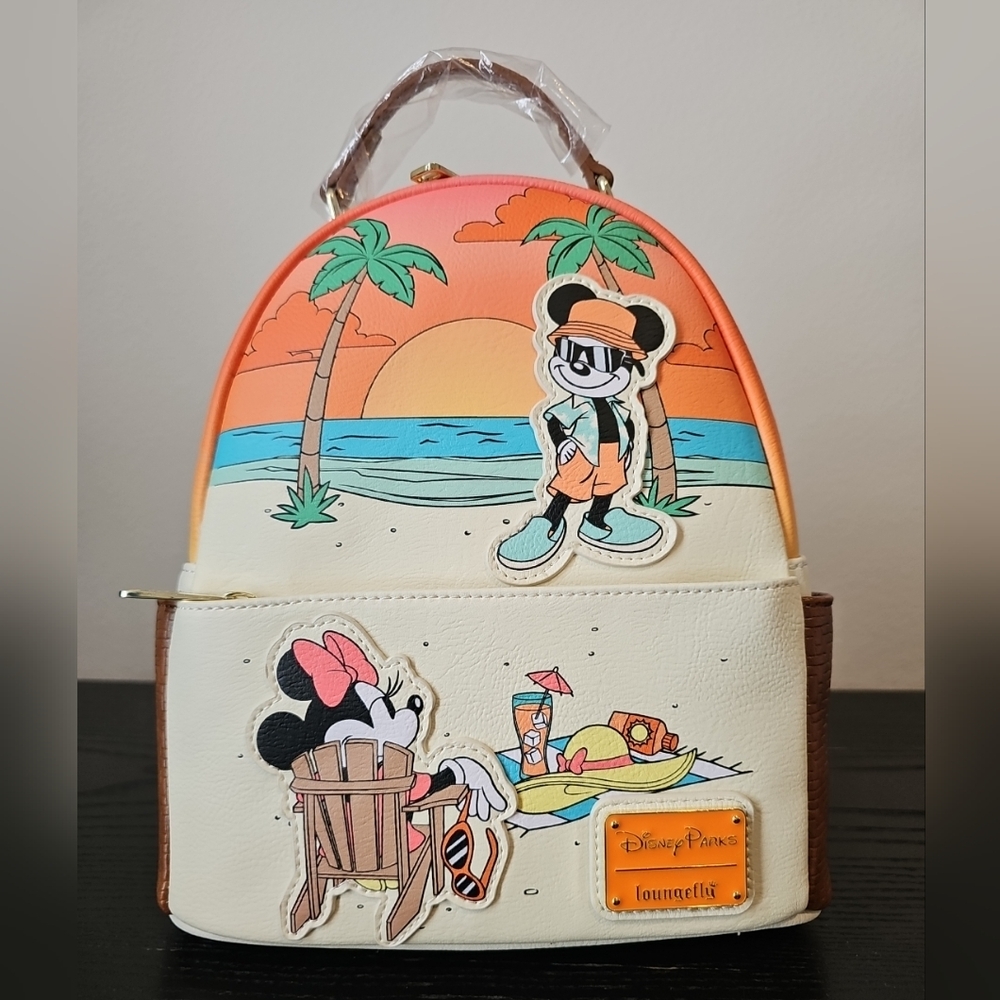 Loungefly Mini Bag - Orange, Cream, Brown